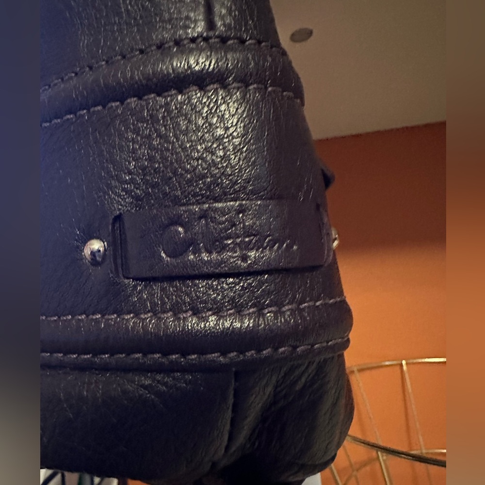 Cole Haan purple Leather Shoulder Bag - Picture 5 of 11